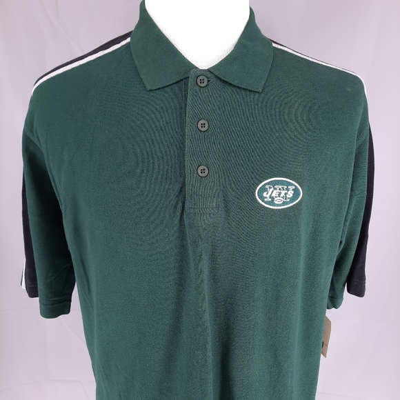 NFL Other - NFL New York Jets Green Golf Polo Shirt Men's Size L Short Sleeve Embroidered